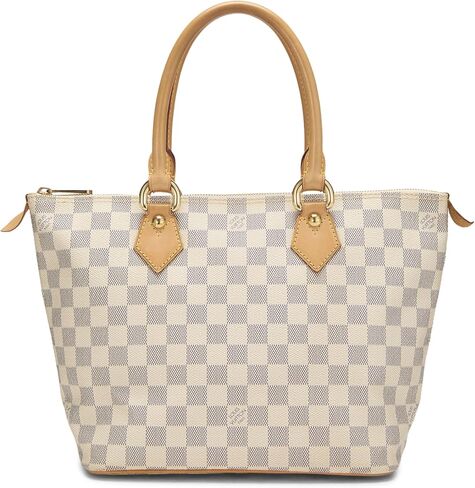 Louis Vuitton Pre-loved Damier Azur Saleya PM, White in Saudi Arabia