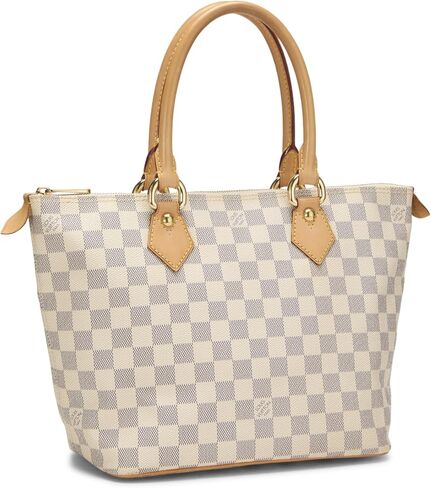 Louis Vuitton Pre-loved Damier Azur Saleya PM, White in Saudi Arabia