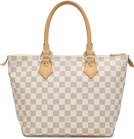 Louis Vuitton Pre-loved Damier Azur Saleya PM, White in Saudi Arabia
