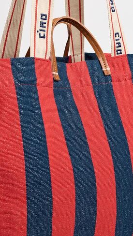 Clare V. Women's Canvas Stripe Beach Tote Bag in Saudi Arabia