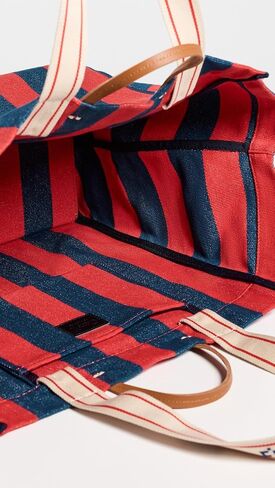 Clare V. Women's Canvas Stripe Beach Tote Bag in Saudi Arabia