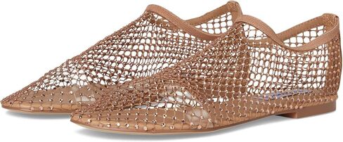 حذاء باليه مسطح للنساء من Steve Madden، أحمر خدود، 6 in Kuwait