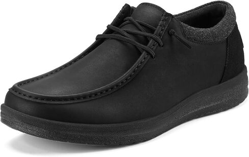 HEEZ Men's Slip On Loafers, Wide Toe Comfortable Casual Shoes for Men Lightweight, Leather Loafer Shoes for Everyday Office Work Travel in Saudi Arabia