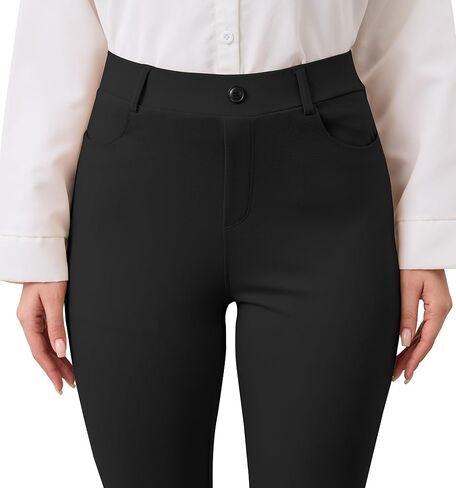 VIMPEP Women’s Classic Yoga Dress Pants High Rise Flare Soft Feeling Pull On Work Yoga Pants for Business Office Work 2102 in Kuwait