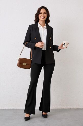 VIMPEP Women’s Classic Yoga Dress Pants High Rise Flare Soft Feeling Pull On Work Yoga Pants for Business Office Work 2102 in Kuwait
