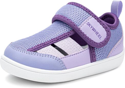 SKYWHEEL Toddler Boy and Girl Shoes Sandals-Casual Sneakers with Hook and Loop Easy On and Off Quick Dry Breathable Upper Lightweight Soft Non-Slip Sole Comfort for Daily Running Walking School Travel in Saudi Arabia