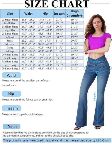 BlueRose Flare Jean for Women,Bell Bottom Jeans for Women Knit Crossover High Waisted Bootcut Jean in Saudi Arabia