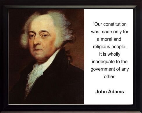 wesellphotos John Adams Our Constitution was Made only Quote 8x10 Framed Photo in Saudi Arabia