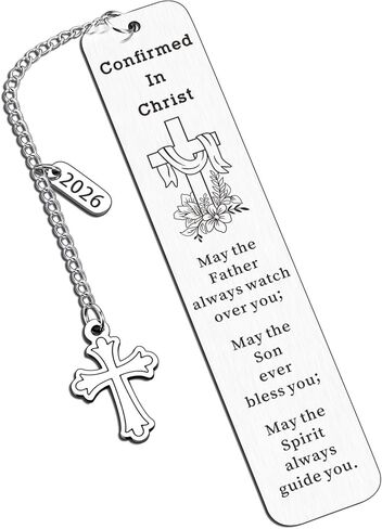 Confirmation Gifts for Teens Baptism Gifts for Girl Boys Catholic Christening Gifts First Communion Gifts for Girl Boy Baptism Bookmark Christian Christmas Stocking Stuffers for Women Men Easter in Kuwait