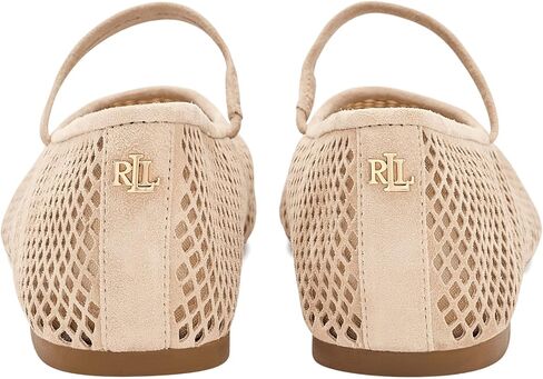 Lauren Ralph Lauren Jayna Perforated Suede Mary Jane Flats in Kuwait