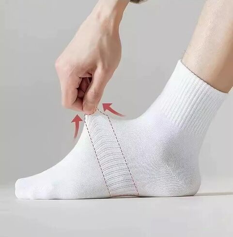 8 Pairs Womens Mini Crew Ankle Socks Thin Cotton Cushioned Athletic Gym Running Sock for Women in Saudi Arabia