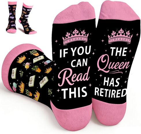 Retirement Gift for Woman 2026 Retired Socks Nana Grandma Gifts from Grandchildren Going Away Farewell Gifts for Coworkers Friend Nurse Teacher Mom Retired Under New Management See Grandkids in Kuwait