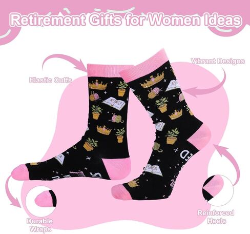 Retirement Gift for Woman 2026 Retired Socks Nana Grandma Gifts from Grandchildren Going Away Farewell Gifts for Coworkers Friend Nurse Teacher Mom Retired Under New Management See Grandkids in Kuwait