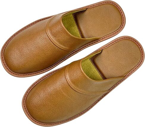 Hwayslon Leather Shoses Men's Women's Shoes Natural Cowhide Leather Room Luxury Solid Color Unisex in Kuwait