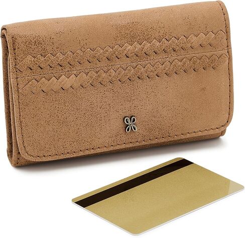 HOBO, Womens, Jill Trifold Wallets, Whiskey 1, One Size in Kuwait