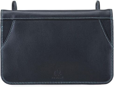 mywalit Multi-Compartment Leather Travel Organizer with Shoulder Strap | 6 Card Slots | Black Pace | 3 Zip Pockets & Belt Holder for Efficient Travel Solutions in Saudi Arabia