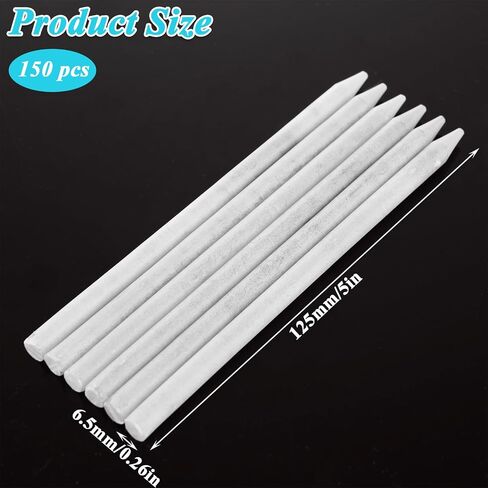 200Pcs Soapstone Pencils Welding, White Flat Soap Stone Pen Refills, Natural Soap Stones Chalk for for Welders Textile Removable Markings on Steel Cast Iron in Kuwait