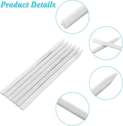 200Pcs Soapstone Pencils Welding, White Flat Soap Stone Pen Refills, Natural Soap Stones Chalk for for Welders Textile Removable Markings on Steel Cast Iron in Kuwait