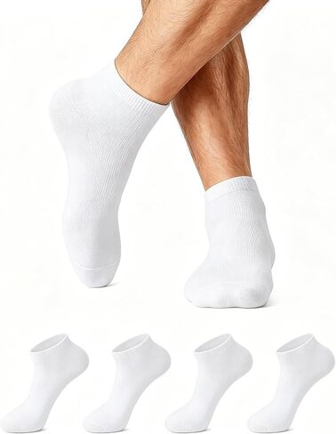 Stanpetix Ankle Socks For Men - Low Cut Breathable Casual Mens Socks 4 Pairs in Saudi Arabia
