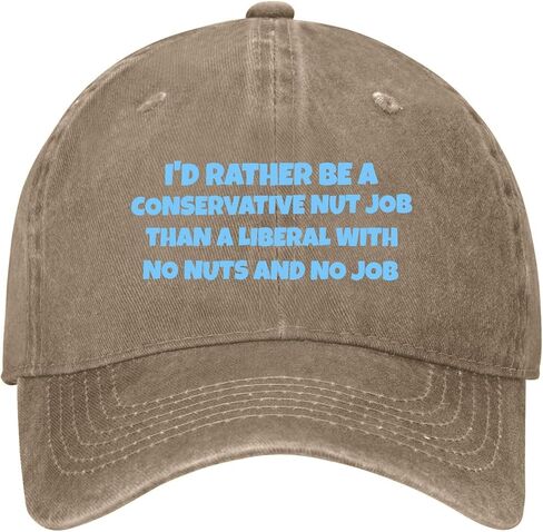 Rather Be A Conservative Nutjob Than A Liberal Hat for Women Stylish Washed in Kuwait