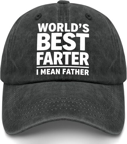 World's Bests Farter I Mean Father Hats for Men Stylish Washed Distressed in Kuwait