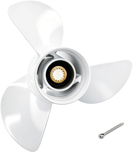 Boat Outboard Propeller for Yamaha Engines, 13 1/4x17-K 13.25x17 Pitch Aluminum Boat Propeller, 50/60/70/75/80/85/90/100/115/130 Hp, 15 Tooth Spline Boat Props, 3 Blades, OEM No.6E5-45945-01-EL, RH in Kuwait