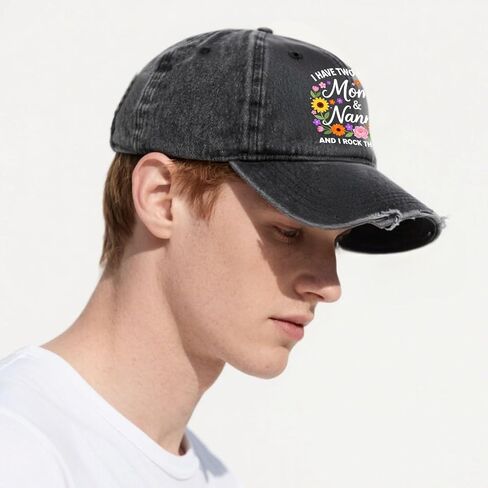 I Have Two Titles Mom and Nanny Hats Camping Cap for Men in Kuwait