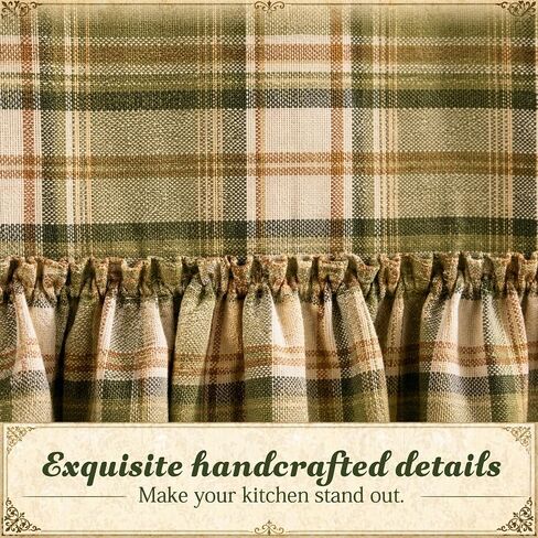 Handmade Oven Skirt Curtain for Door Kitchen Dishwasher Hidden Curtain Tie Top Farmhouse Meadow Skirt Heat-Resistant for Stove Kitchen Décor with Ruffles and Ribbon Ties Heat Resistant (Oat) in Saudi Arabia
