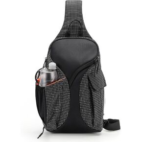 Sling Bag Crossbody Bag Cross Body Backpack Travel Hiking Daypack Fits 12" Tablet Expandable Water Bottle Pocket in Saudi Arabia