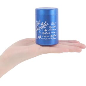 3 Inch Small Urn for Human Ashes Aluminum Mini Cremation Small Keepsake Box for Sharing Ashes Mini Urn-Dad in Saudi Arabia