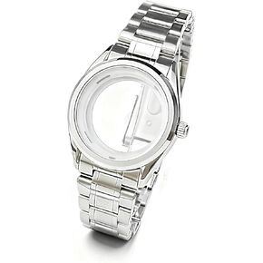 39.5mm Fit NH35 GS Case Mechanical Watch Sapphire Slide Buckle Glass -Flat+Transparent Glass Steel Base in Saudi Arabia