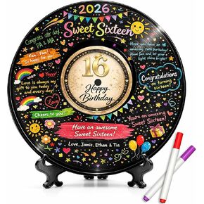16th Birthday Decorations for Boys and Girls, 16 Years Ago Vintage Vinyl Record Sign, Sweet 16 Birthday Decorations for Girls, 16th Birthday Gift Idea, 2010 Birthday Party Decor Wall Sign, Sweet 16 in Kuwait