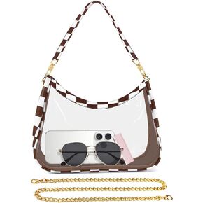 Clear Bag for Stadium Events, See-Through Transparent Crossbody Shoulder Handbag Purse for Women Concerts in Saudi Arabia