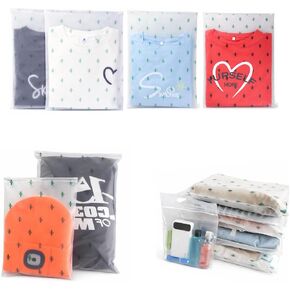 Travel Storage Bags, 30PCS Resealable Ziplock Bags Clear Bag & Frosted Zip lock Seal Clothes Bags Hospital Waterproof Luggage Organiser for Clothes Shoes Cosmetics in Saudi Arabia