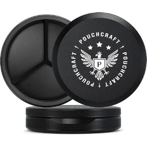 Metal Pouch Can | Slim Aluminum Container for Pouches | Airtight O-Ring Moisture & Odor Proof EDC Pocket Tin | Insignia Edition (Slim, Black) in Saudi Arabia