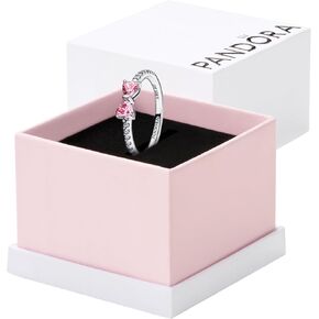 PANDORA-Sparkling Pink Bow Ring-Sterling silver-With Gift Box in Saudi Arabia