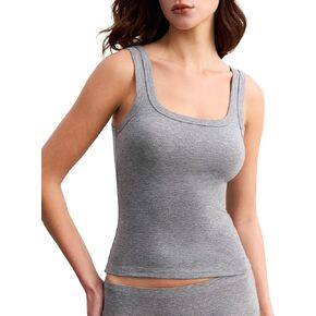 Merino Wool Blend Tank Tops for Women, Lightweight Summer Going Out Top Active Undershirts Moisture Wicking Base Layer in Saudi Arabia