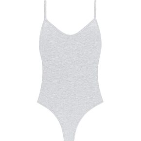 Ethika Women Bodysuit Stretch with Form Fitting Design (Light Heather,L) in Kuwait
