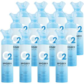 SPOZER Portable Oxygen Can, 3 Pack, 10 Liter Oxygen Canisters, 97% Pure Oxygen for Sports, Travel, Hiking & High Altitude Use in Saudi Arabia