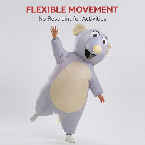 Inflatable Mouse Costume for Adults - Funny Blow-Up Mouse Suit for Halloween Party & Cosplay in Saudi Arabia