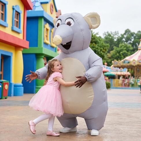 Inflatable Mouse Costume for Adults - Funny Blow-Up Mouse Suit for Halloween Party & Cosplay in Saudi Arabia