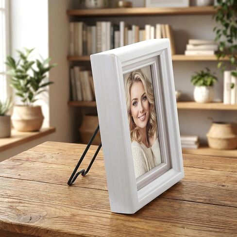 12 Pcs 3 Size Adjustable Picture Frame Stand, Stainless Steel Picture Frame Easel Backs Self-Adhesive, Picture Frame Backing Board for 6-18 Inch, Black in Kuwait
