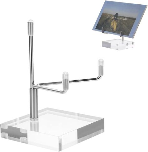 Small Picture Easel Stands for Display, Small Plate Stand Easel with Arcylic Base - Adjustable Clear Display Stand for Displaying Art Fossil Coral Picture, Photo Frame in Saudi Arabia