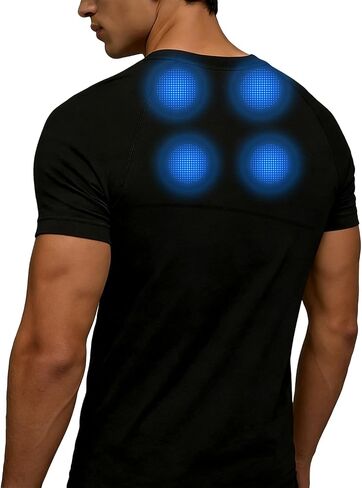 Daily Comfort T-Shirt – Shoulder & Neck Support for Better Posture | Designed for Desk Workers Black in Saudi Arabia