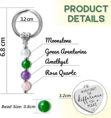Happy Retirement Gift for Woman Man 2026 - Inspirational Crystal Keychains, Farewell Retirement Gifts for Coworker Employees Friends, Unique Nurse Teacher Retired Gift, Key Chain for Keys Purses in Saudi Arabia
