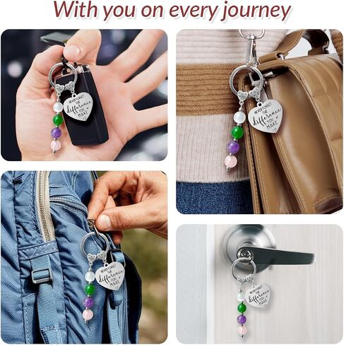 Happy Retirement Gift for Woman Man 2026 - Inspirational Crystal Keychains, Farewell Retirement Gifts for Coworker Employees Friends, Unique Nurse Teacher Retired Gift, Key Chain for Keys Purses in Saudi Arabia