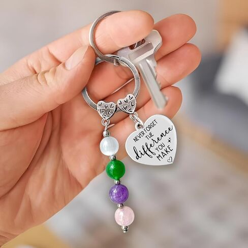 Happy Retirement Gift for Woman Man 2026 - Inspirational Crystal Keychains, Farewell Retirement Gifts for Coworker Employees Friends, Unique Nurse Teacher Retired Gift, Key Chain for Keys Purses in Saudi Arabia