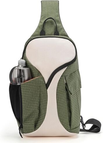 حقيبة حبال حقيبة كروس بودي حقيبة ظهر عبر الجسم للسفر والتنزه Daypack تناسب جيب زجاجة مياه مقاس 12 بوصة للكمبيوتر اللوحي قابل للتوسيع in Kuwait