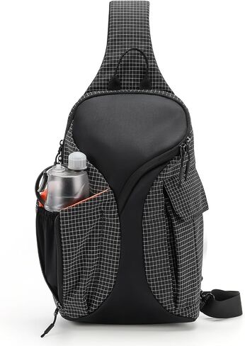 حقيبة حبال حقيبة كروس بودي حقيبة ظهر عبر الجسم للسفر والتنزه Daypack تناسب جيب زجاجة مياه مقاس 12 بوصة للكمبيوتر اللوحي قابل للتوسيع in Kuwait