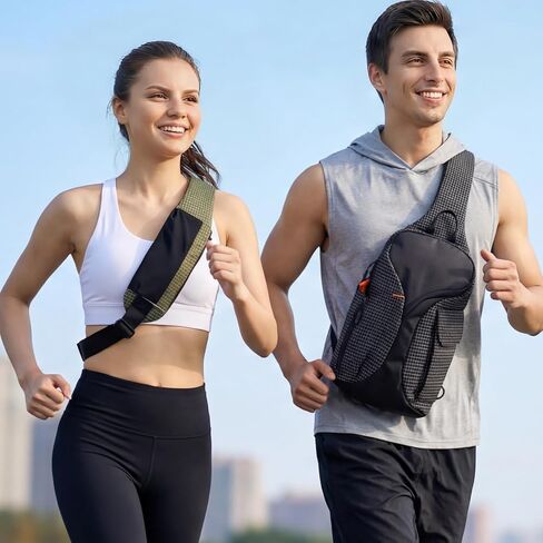 حقيبة حبال حقيبة كروس بودي حقيبة ظهر عبر الجسم للسفر والتنزه Daypack تناسب جيب زجاجة مياه مقاس 12 بوصة للكمبيوتر اللوحي قابل للتوسيع in Kuwait